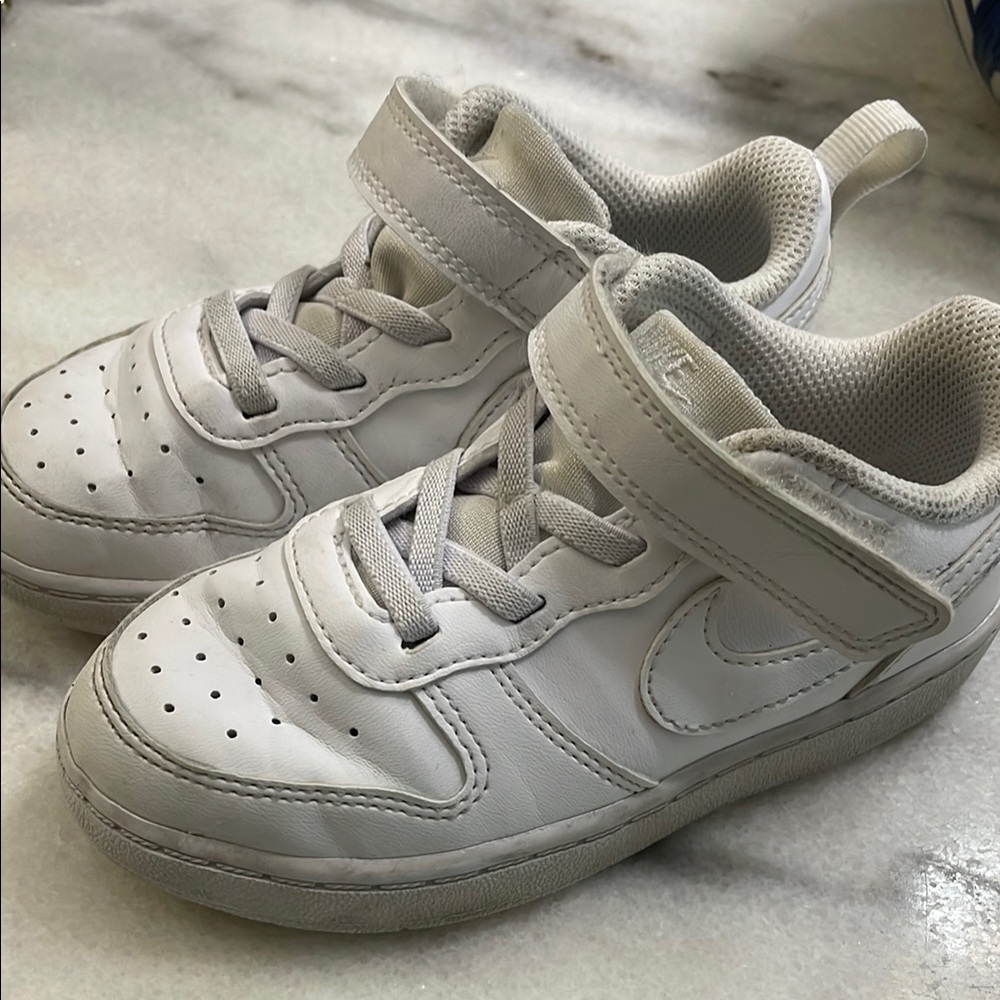 Kids White Nike Sneakers